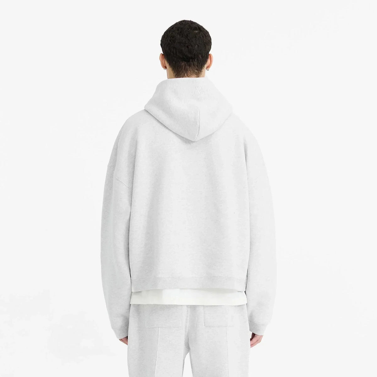 Initial Boxy Hoodie G.R.A.Y