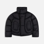 Black Roll Neck Puffer Jacket