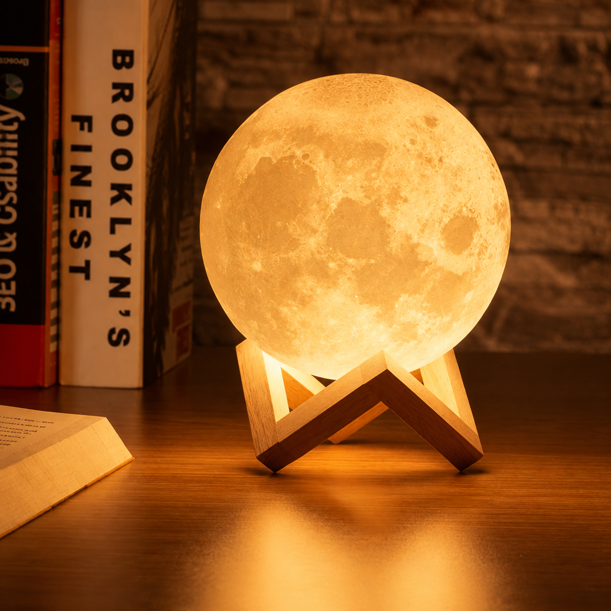Veilleuse Lune LED — Lampe d'Ambiance Chambre