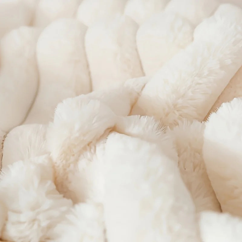 Taie d'Oreiller Velours Côtelé Rayée — Linge de Lit Cosy