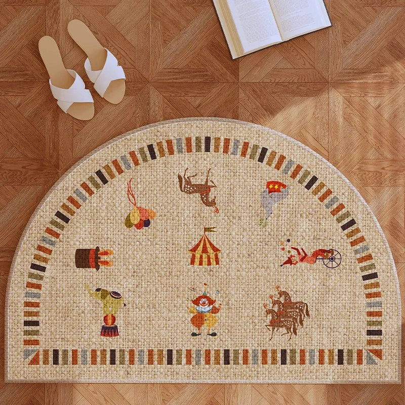 Paillasson Demi-Lune Jute Naturel — Déco Entrée Cosy
