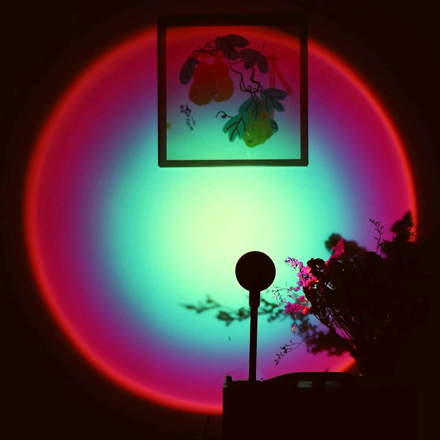 Lampe Projection Coucher de Soleil — Ambiance Golden Hour Apaisante